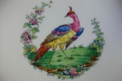 SPODE CHELSEA  BIRD GREEN R4689 SMOOTH-  LUNCH PLATE  #5   .....         https://www.jaapiesfinechinastore.com