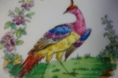 SPODE CHELSEA  BIRD GREEN R4689 SMOOTH-  LUNCH PLATE  #5   .....         http://jaapiesfinechinastore.com