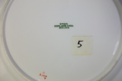 SPODE CHELSEA  BIRD GREEN R4689 SMOOTH-  LUNCH PLATE  #5   .....         https://www.jaapiesfinechinastore.com