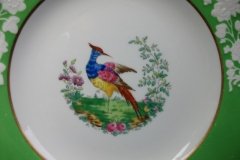 SPODE CHELSEA  BIRD GREEN R4689 SMOOTH-  LUNCH PLATE  #6   .....         http://jaapiesfinechinastore.com