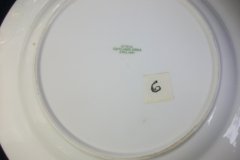 SPODE CHELSEA  BIRD GREEN R4689 SMOOTH-  LUNCH PLATE  #6   .....         http://jaapiesfinechinastore.com