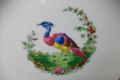 SPODE CHELSEA  BIRD GREEN R4689 SMOOTH-  LUNCH PLATE  #7   .....         http://jaapiesfinechinastore.com
