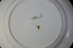 SPODE CHELSEA  BIRD GREEN R4689 SMOOTH-  LUNCH PLATE  #7   .....         http://jaapiesfinechinastore.com