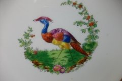 SPODE CHELSEA  BIRD GREEN R4689 SMOOTH-  LUNCH PLATE  #8   .....         http://jaapiesfinechinastore.com