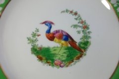 SPODE CHELSEA  BIRD GREEN R4689 SMOOTH-  LUNCH PLATE  #8   .....         http://jaapiesfinechinastore.com