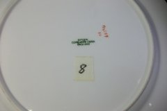 SPODE CHELSEA  BIRD GREEN R4689 SMOOTH-  LUNCH PLATE  #8   .....         http://jaapiesfinechinastore.com