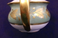 SPODE VALENTINE Y7706 GREEN WITH GOLD LEAF- COVERED SUGAR BOWL ..... https://www.jaapiesfinechinastore.com