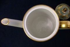 SPODE VALENTINE Y7706 GREEN WITH GOLD LEAF- COFFEE POT 6 CUPPER ..... http://jaapiesfinechinastore.com