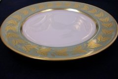 SPODE VALENTINE Y7706 GREEN WITH GOLD LEAF- SALAD PLATE 7 7/8" ..... http://jaapiesfinechinastore.com