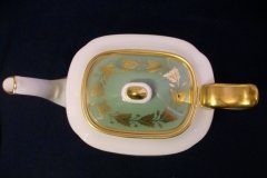 SPODE VALENTINE Y7706 GREEN WITH GOLD LEAF- TEAPOT 4 CUPPER ..... http://jaapiesfinechinastore.com