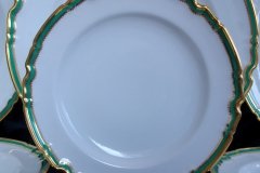 SPODE #Y939 GREEN TRIM- BREAD & BUTTER PLATE  ..... http://jaapiesfinechinastore.com