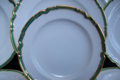 SPODE #Y939 GREEN TRIM- BREAD & BUTTER PLATE  ..... http://jaapiesfinechinastore.com
