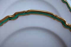 SPODE #Y939 GREEN TRIM- BREAD & BUTTER PLATE  ..... http://jaapiesfinechinastore.com