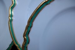 SPODE #Y939 GREEN TRIM- BREAD & BUTTER PLATE  ..... http://jaapiesfinechinastore.com
