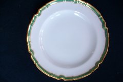 SPODE #Y939 GREEN TRIM- BREAD & BUTTER PLATE  ..... http://jaapiesfinechinastore.com