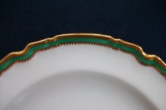 SPODE #Y939 GREEN TRIM- BREAD & BUTTER PLATE  ..... http://jaapiesfinechinastore.com
