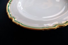SPODE #Y939 GREEN TRIM- BREAD & BUTTER PLATE  ..... http://jaapiesfinechinastore.com