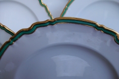 SPODE #Y939 GREEN TRIM-  DINNER PLATE  ..... https://www.jaapiesfinechinastore.com