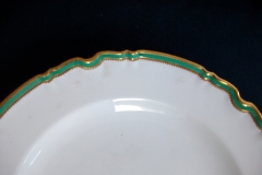 SPODE #Y939 GREEN TRIM-  DINNER PLATE  ..... https://www.jaapiesfinechinastore.com