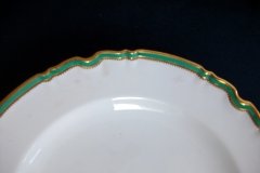 SPODE #Y939 GREEN TRIM-  DINNER PLATE  ..... http://jaapiesfinechinastore.com