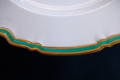 SPODE #Y939 GREEN TRIM-  DINNER PLATE  ..... https://www.jaapiesfinechinastore.com