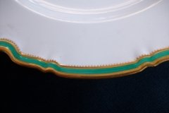 SPODE #Y939 GREEN TRIM-  DINNER PLATE  ..... http://jaapiesfinechinastore.com