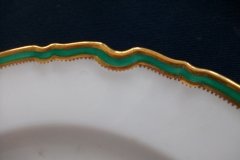 SPODE #Y939 GREEN TRIM-  DINNER PLATE  ..... http://jaapiesfinechinastore.com