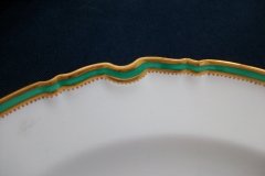 SPODE #Y939 GREEN TRIM-  DINNER PLATE  ..... http://jaapiesfinechinastore.com