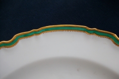 SPODE #Y939 GREEN TRIM-  DINNER PLATE  ..... https://www.jaapiesfinechinastore.com