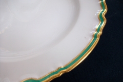 SPODE #Y939 GREEN TRIM-  DINNER PLATE  ..... https://www.jaapiesfinechinastore.com