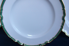 SPODE #Y939 GREEN TRIM- LUNCH PLATE  ..... https://www.jaapiesfinechinastore.com