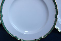 SPODE #Y939 GREEN TRIM- LUNCH PLATE  ..... http://jaapiesfinechinastore.com