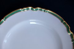SPODE #Y939 GREEN TRIM- LUNCH PLATE  ..... http://jaapiesfinechinastore.com