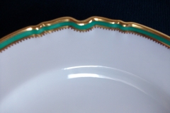 SPODE #Y939 GREEN TRIM- LUNCH PLATE  ..... https://www.jaapiesfinechinastore.com