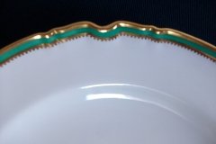 SPODE #Y939 GREEN TRIM- LUNCH PLATE  ..... http://jaapiesfinechinastore.com