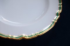 SPODE #Y939 GREEN TRIM- LUNCH PLATE  ..... http://jaapiesfinechinastore.com