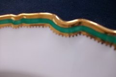 SPODE #Y939 GREEN TRIM- LUNCH PLATE  ..... http://jaapiesfinechinastore.com
