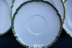 SPODE #Y939 GREEN TRIM-  SAUCER  for  SOUP BOWL  ..... https://www.jaapiesfinechinastore.com