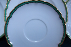 SPODE #Y939 GREEN TRIM-  SAUCER  for  SOUP BOWL  ..... https://www.jaapiesfinechinastore.com