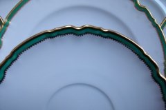 SPODE #Y939 GREEN TRIM-  SAUCER  for  SOUP BOWL  ..... http://jaapiesfinechinastore.com