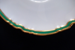 SPODE #Y939 GREEN TRIM-  SAUCER  for  SOUP BOWL  ..... https://www.jaapiesfinechinastore.com