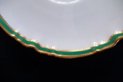 SPODE #Y939 GREEN TRIM-  SAUCER  for  SOUP BOWL  ..... http://jaapiesfinechinastore.com