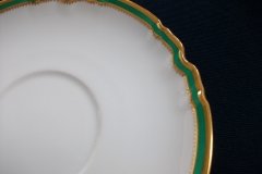 SPODE #Y939 GREEN TRIM-  SAUCER  for  SOUP BOWL  ..... http://jaapiesfinechinastore.com