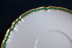 SPODE #Y939 GREEN TRIM-  SAUCER  for  SOUP BOWL  ..... http://jaapiesfinechinastore.com