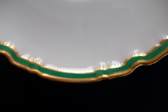 SPODE #Y939 GREEN TRIM-  SAUCER  for  SOUP BOWL  ..... https://www.jaapiesfinechinastore.com