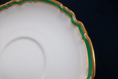 SPODE #Y939 GREEN TRIM-  SAUCER  for  SOUP BOWL  ..... https://www.jaapiesfinechinastore.com