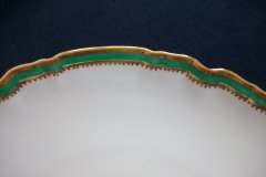 SPODE #Y939 GREEN TRIM-  SAUCER  for  SOUP BOWL  ..... http://jaapiesfinechinastore.com