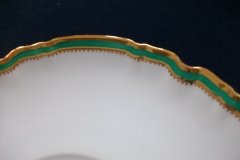 SPODE #Y939 GREEN TRIM-  SAUCER  for  SOUP BOWL  ..... http://jaapiesfinechinastore.com