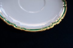 SPODE #Y939 GREEN TRIM-  SAUCER  for  SOUP BOWL  ..... http://jaapiesfinechinastore.com