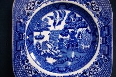 STAFFORDSHIRE BLUE WILLOW- SANDWICH TRAY & PLATES   .....   http://jaapiesfinechinastore.com